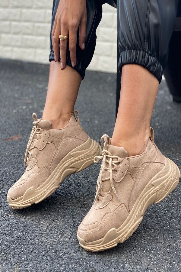 Suede nude vans sales