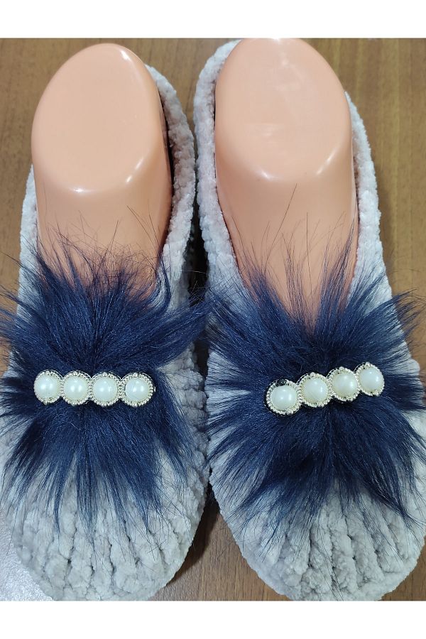 Kevser nur tuhafiye-Hand Knitted Home Ballerinas 1