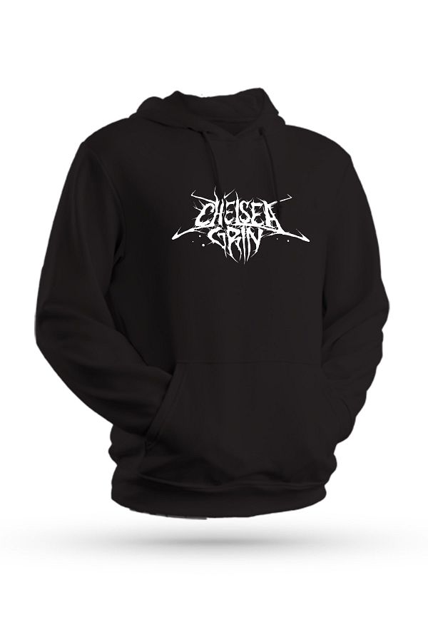 Karya Butik Chelsea Grin Printed Black Unisex Hooded Sweatshirt Trendyol
