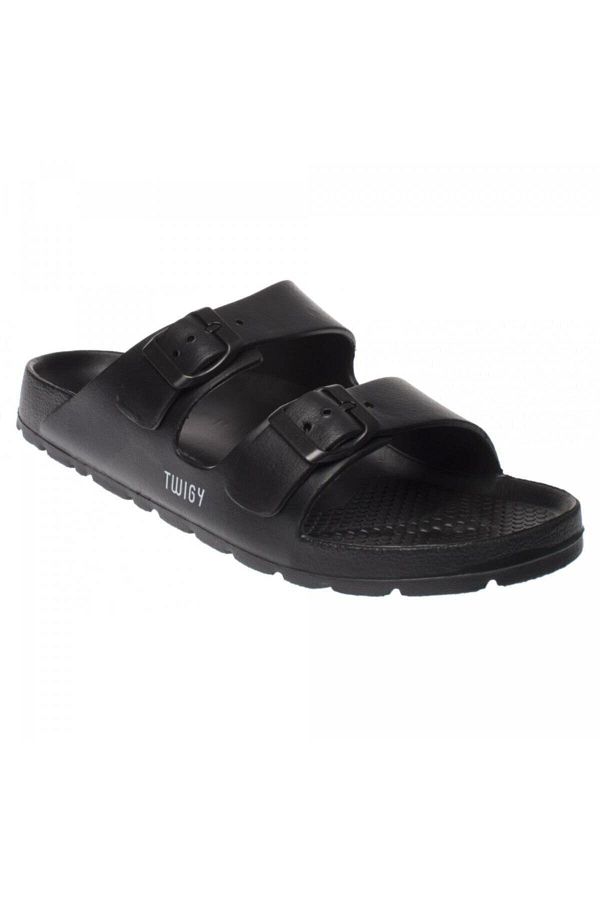 Twigy-M0593 Ανδρικές παντόφλες Tw Justin Black 1