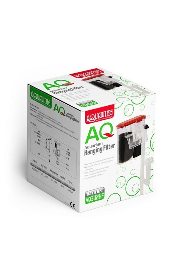 Aquawing-Aq302hf Aquarium Slim Waterfall Filter 5w / 300lt 1