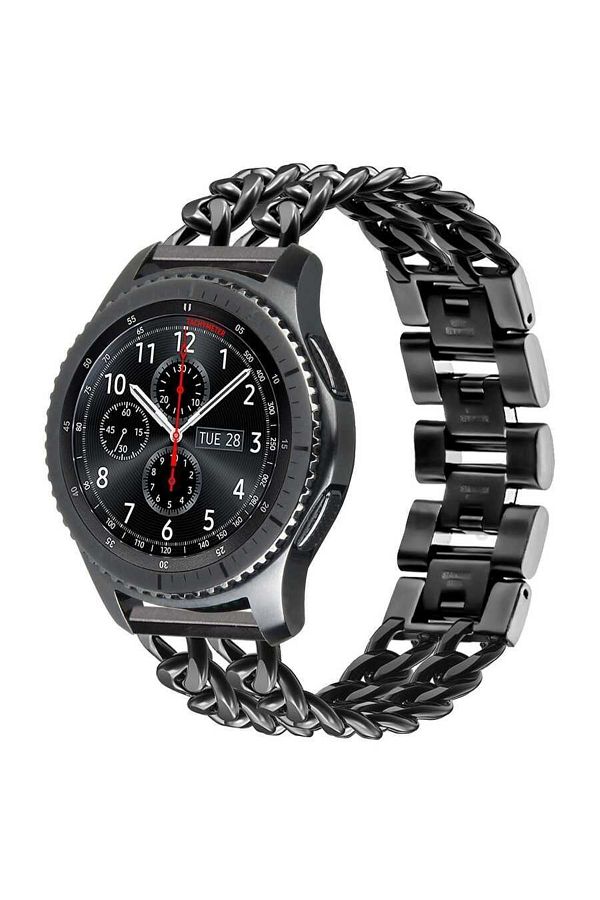 UnDePlus Samsung Galaxy Watch 46mm 3 45mm Gear S3 Band Cowboy Chain Metal Band 17 Trendyol