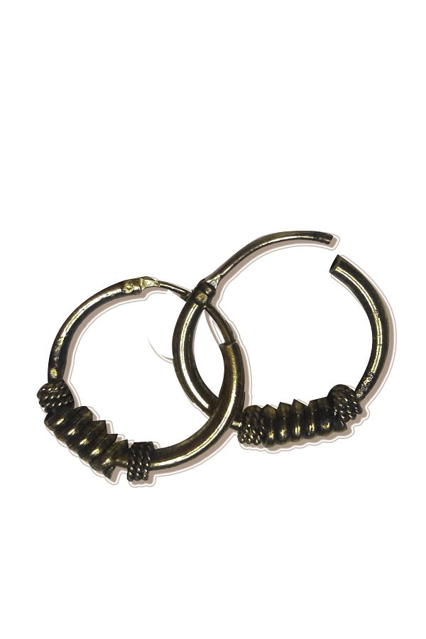 L ANG D AN X U Antique Decorative Hoop Earrings Trendyol