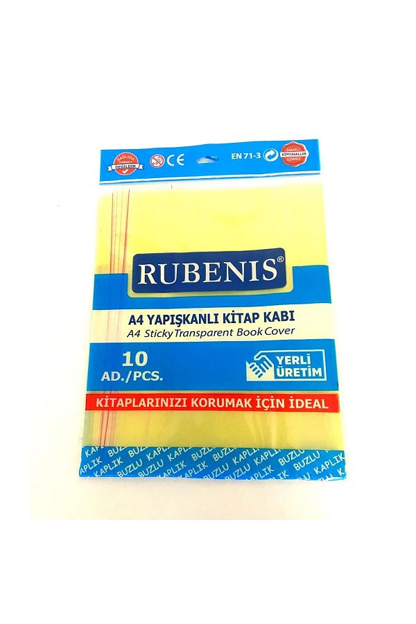 Rubenis-A4 Adhesive Frosted Transparent Book Container with 10 Different Color Options 1