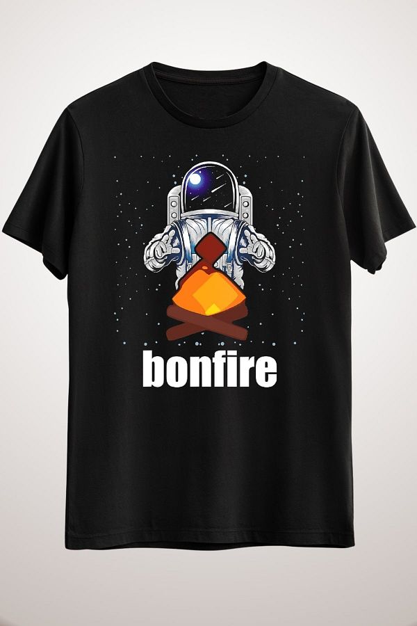 GreenMint-Unisex Black Bonfire Coin Cryptocurrency Bonfire Crypto Classic T-shirt 1