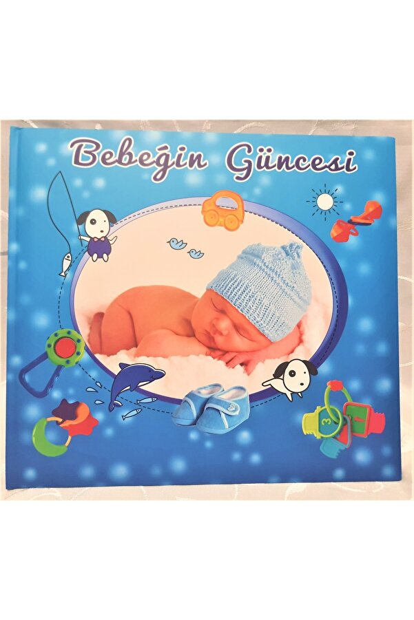 Cmf Bebek Güncesi Anı Defteri 68 Sayfa 27x30 Cm-mavi