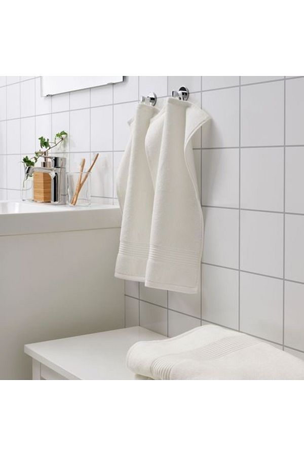 GVG Hand Towel Small Size Ikea 30x50 Cm Set of 2 Hand Face Towels White Color 2 Pieces 100 Cotton Trendyol