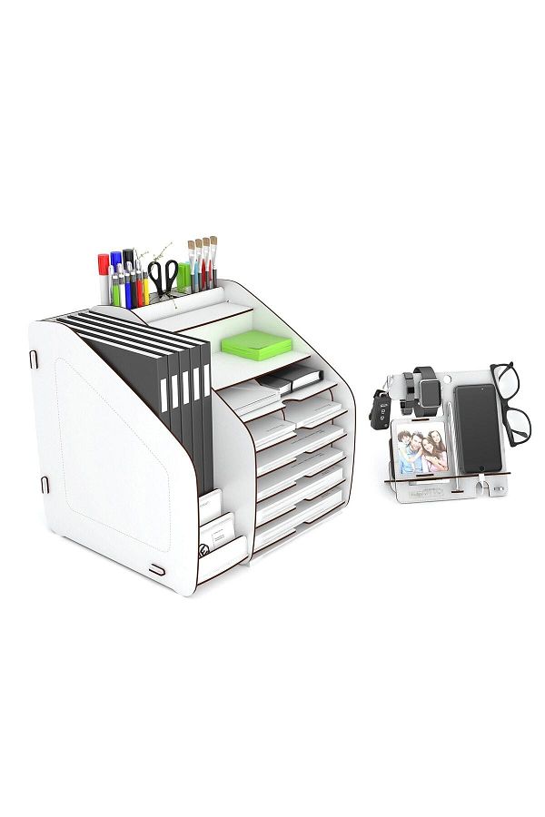Design OTTO-Fx-xl Modest 6 Color A4 Document Shelf Desktop Organizer 1