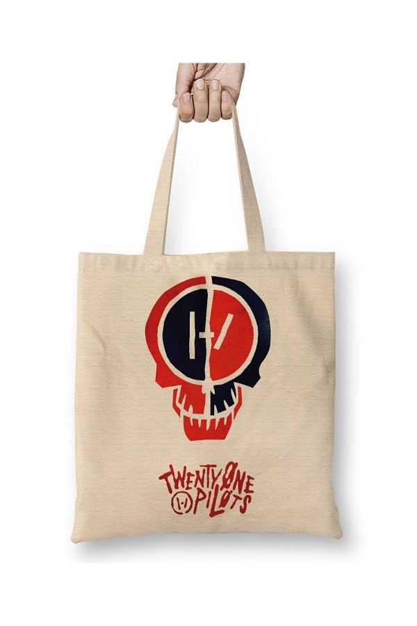 Baskı Dükkanı-Twenty One Pilots Tote Bag Long Handle 1