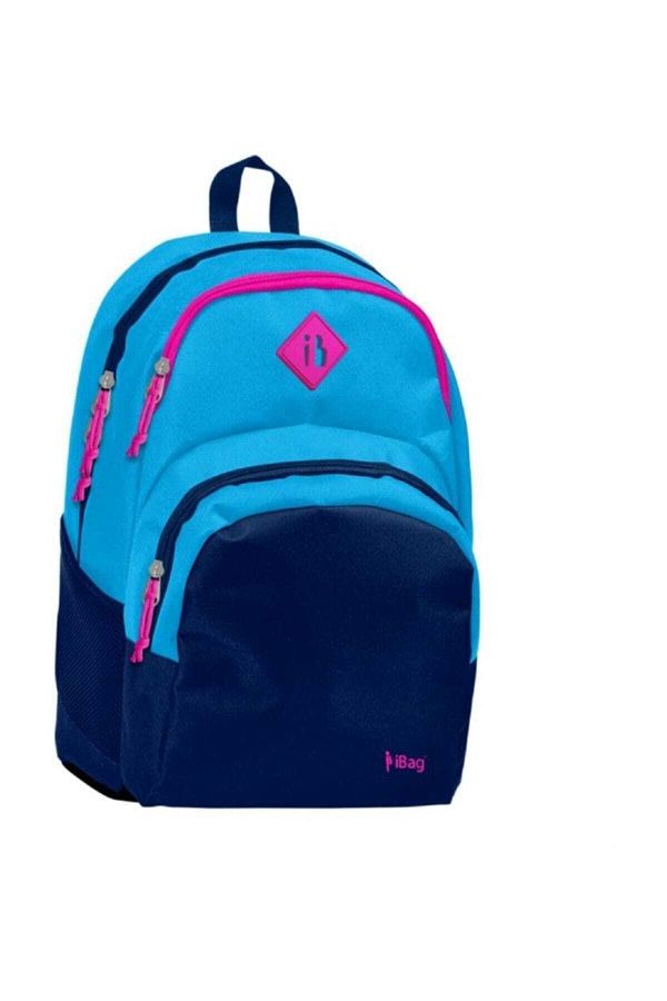 İBAG-Ibag 14247 - Three Compartment School/Backpack - Turquoise/Navy Blue 1
