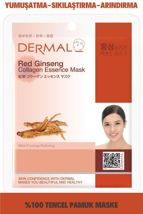 Dermal-Purifying, Cooling, Firming Red Ginseng Extract Collagen Mask 23gr 1