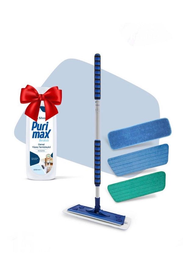 Silva Network-Mop Set of 3+1000 ml Purimaks Detergent 1