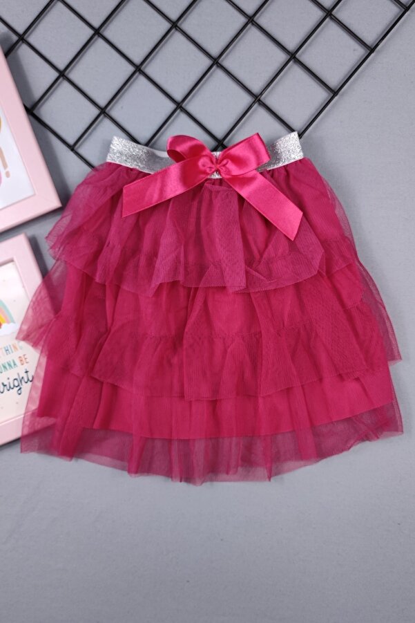 ADA BEBEK ÇOCUK Kız Çocuk Fiyonklu Tütü Tüllü Etek