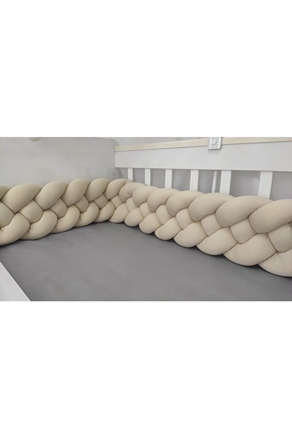 Lucky Kids 190 Cm 4'lü Örgü Koruma / Beşik - Yatak Koruyucu