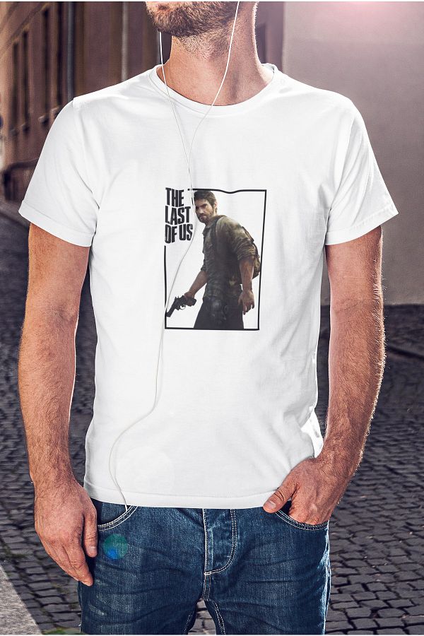 Kio Tasarım-The Last Of Us Joel Character Printed T-Shirt 1
