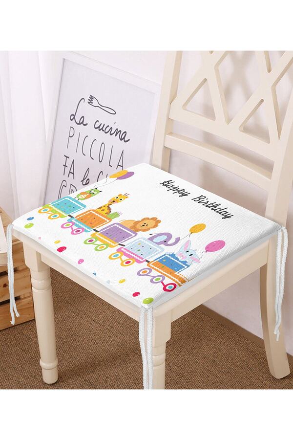 Realhomes-Digital Printed Modern Zippered Chair Cushion with Cute Animals Motifs on the Train 1