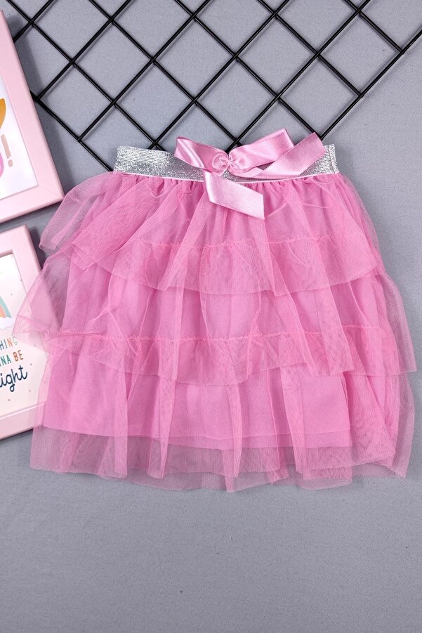 ADA BEBEK ÇOCUK Kız Çocuk Fiyonklu Tütü Tüllü Etek