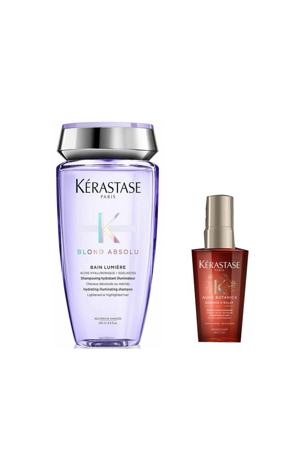 Kerastase-Blond Absolu Bain Lumiere 250 ml Shampoo + Aura Botanica Essence 50 ml 1