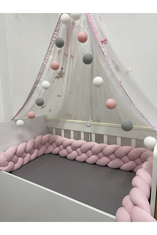 Lucky Kids 500 Cm 4'lü Örgü Koruma /90x190 Montessori Yatak Koruyucu