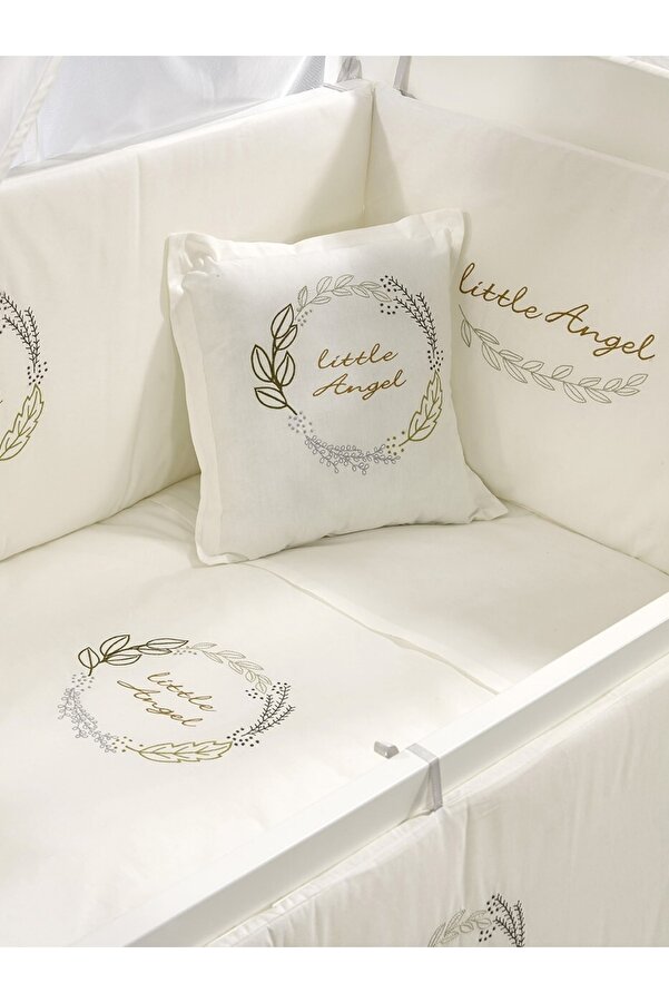 Meltem Smart Angel Nakışlı Pamuklu Bebek Uyku Seti 60x120 cm