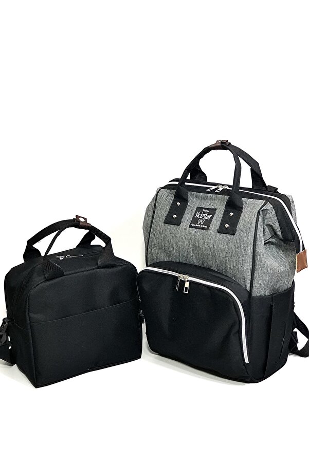 Harika ikizler Bebek Bakım Çantası + Termal (mama , Yemek Taşıma )çanta Seti