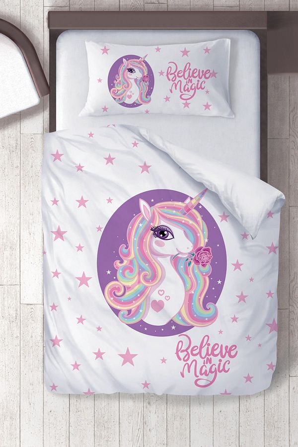 White unicorn bedding cheap