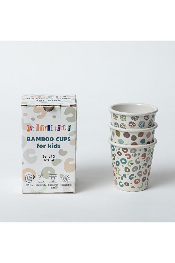 One Little Foodie Bambu Bardak Seti 3'lü (120 ml)