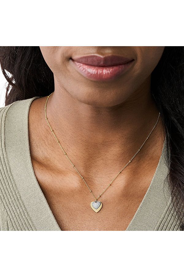 Fossil 3 heart necklace online