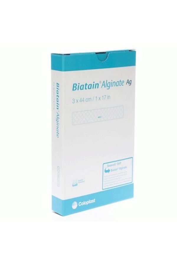 Coloplast-3780 Biatain Alginate Ag Wound Cover 3cm X 44cm - 1 Piece 1