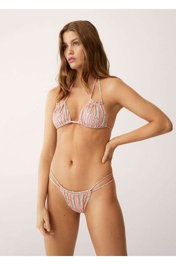 MANGO Woman-Gemusterte Bikinihose 1