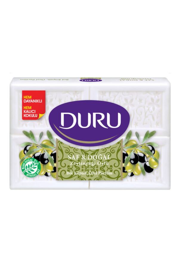 Duru-4 قطع من الصابون النقي والطبيعي بزيت الزيتون 600 جرام 1