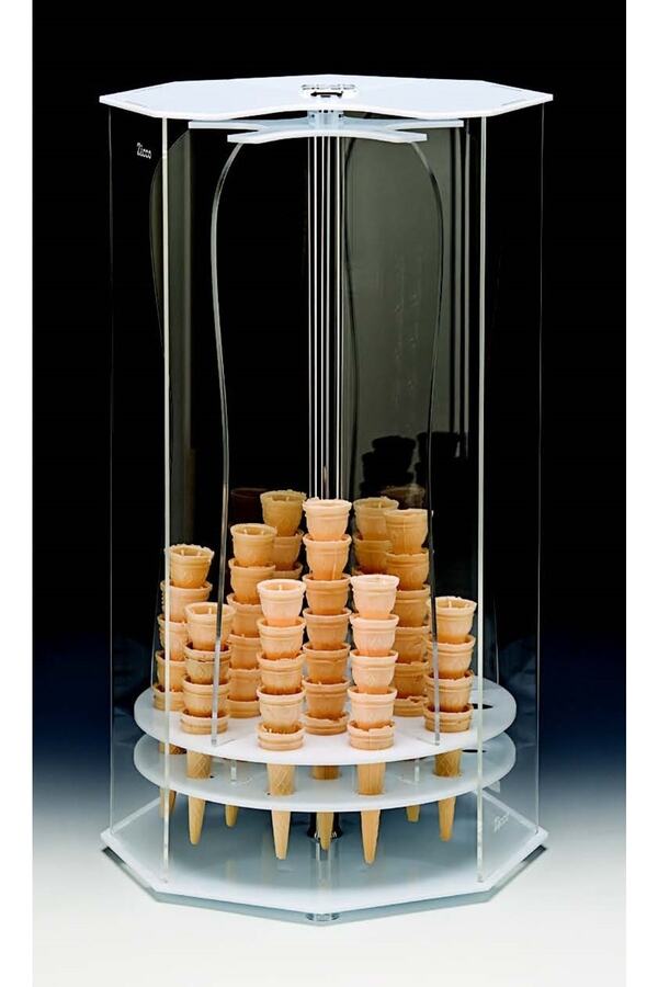 Zicco-Acrylic Rotating Ice Cream Cone 35x35xH:59 Cm 1