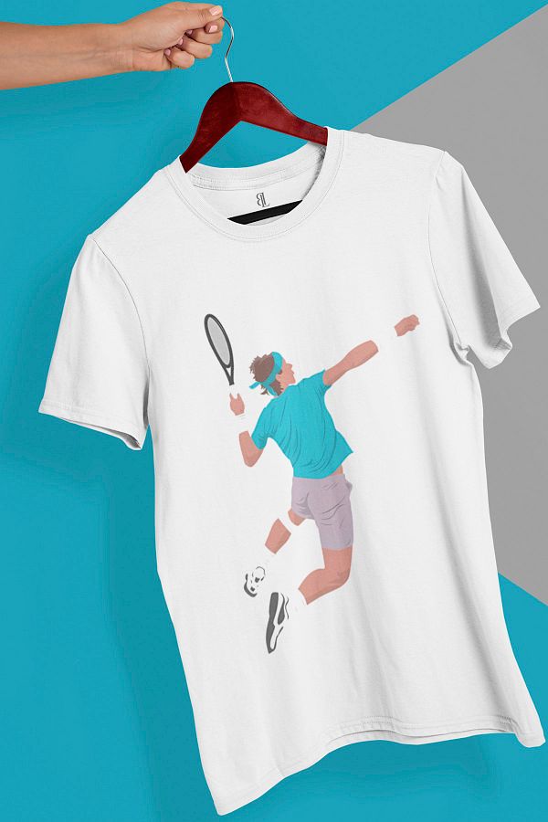 BaseLineShop Unisex Rafa Nadal Tennis T shirt Trendyol