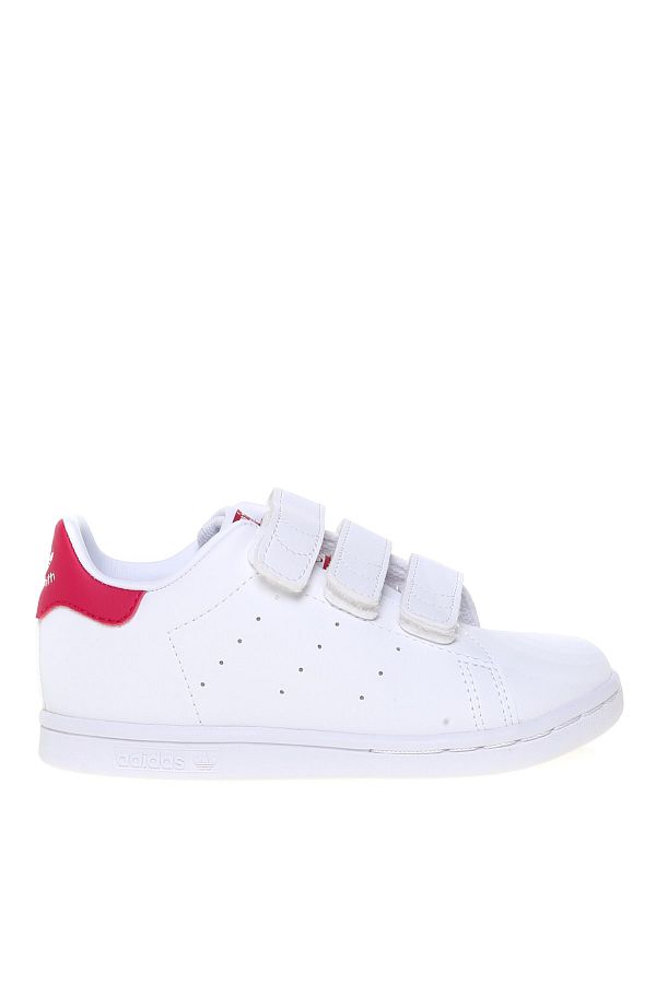 adidas-Fx7538 Stan Smith Cf I White – Różowe damskie buty do chodzenia 1