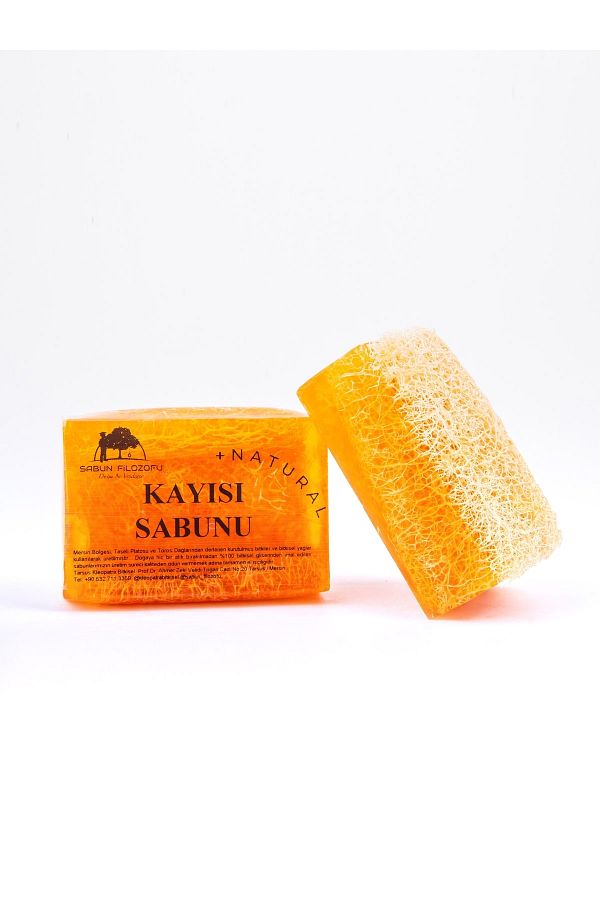 Sabun Filozofu-Apricot Soap 130gr. Extra Large Size Pumpkin with Fiber 1