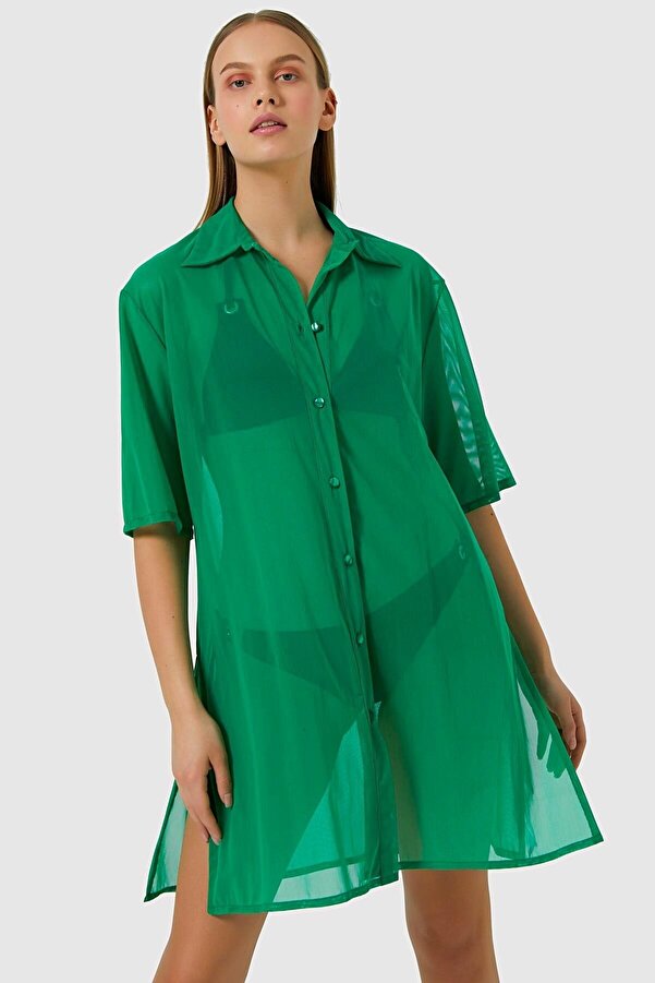 Bianco Lucci Gemustertes Strandkleid für Damen