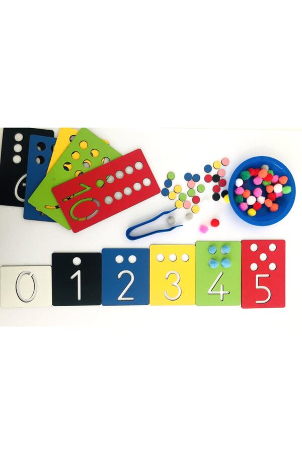 Okhool Montessori Rakam Öğrenme Seti