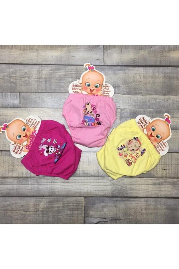 Damla Sevimli Kahramanlar Kız Alıştırma Külot 3 Adet