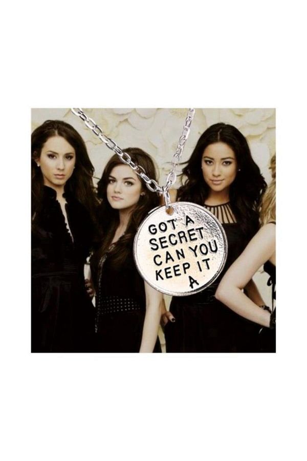 Kostebek Pretty Little Liars Got A Secret Can You Keep It Necklace Trendyol
