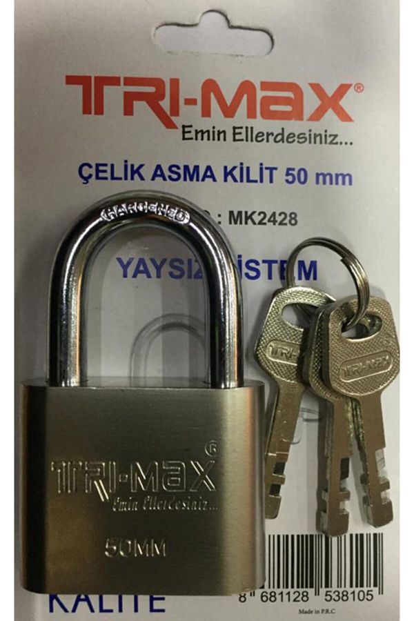 Trimax-Steel Padlock 50 Mm Code: Mk2428 Springless System 1
