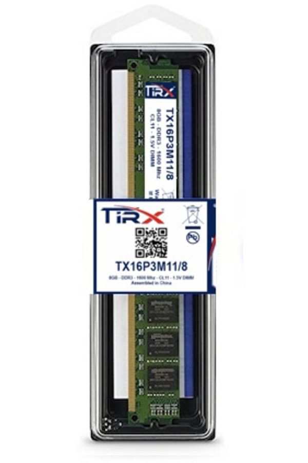 Tirx-Tx16p3m11/8 8 GB DDR3 1600 Mhz Works on Intel & AMD Processors 1