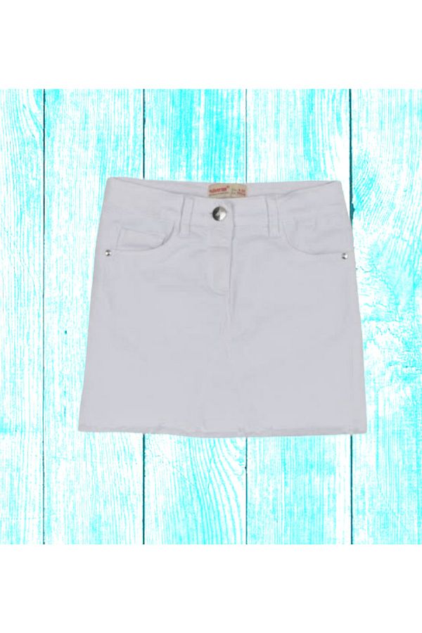 LUCYK&KİDS-Fusta mini de in pentru fete 5-6-7-8-9-10-1-12-13 ani 1