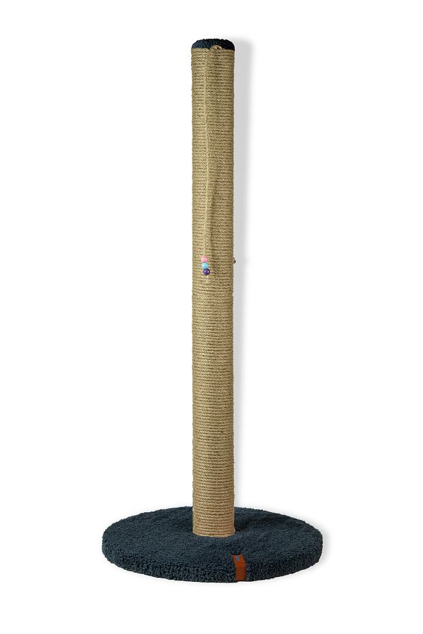PUGALO-80 Cm Scratching Board Cylinder Base Long Catnip Scratching Board Anthracite 1