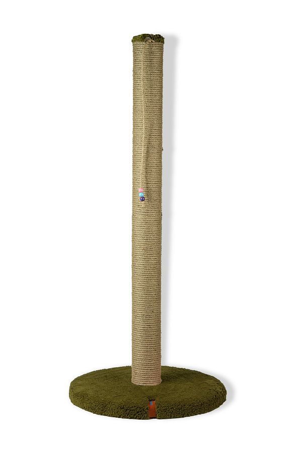 PUGALO-80 Cm Scratching Board Cylinder Base Long Catnip Scratching Board Green 1