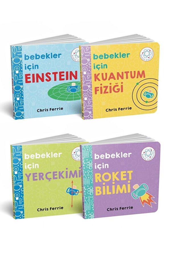 Diyojen Yayıncılık Bebek Üniversitesi 4 Kitap (bebekler Için Einstein- Roket Bilimi-yercekim- Kuantum Fiziği