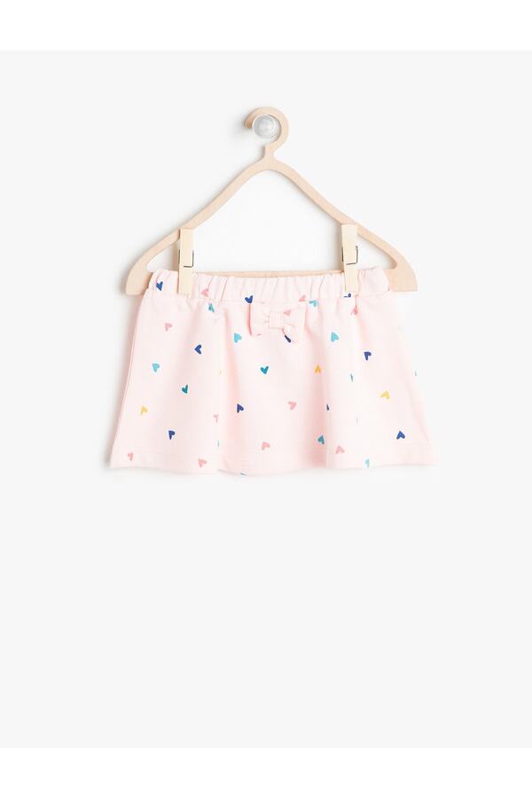 Koton-Pink Patterned Baby Girl Skirt 6YMG79269OK 1