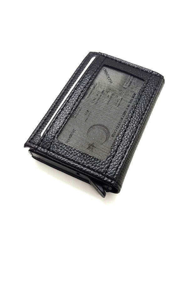 MKM-Automatic Mechanism Card Holder and Wallet with Snap Fasteners 1
