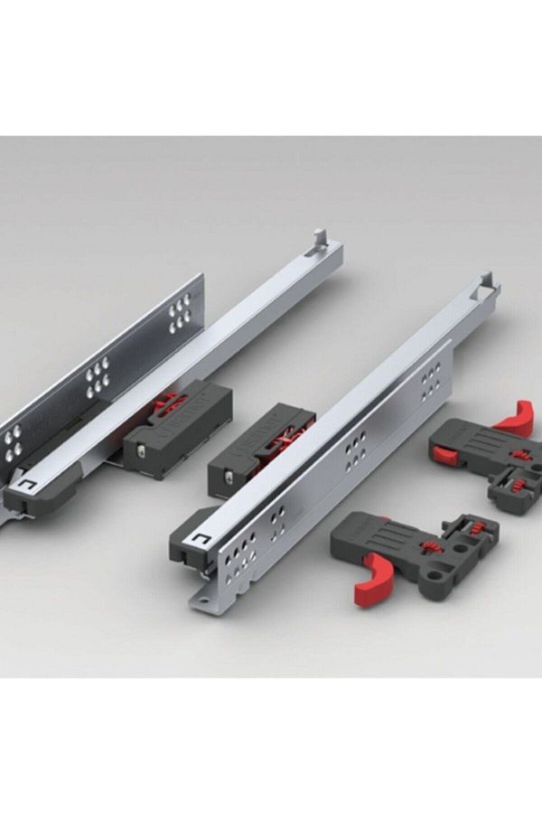 ARON-Samet Smart Slide Push Open 45' Push-Open Handleless Drawer Rail + Latch 45cm 1