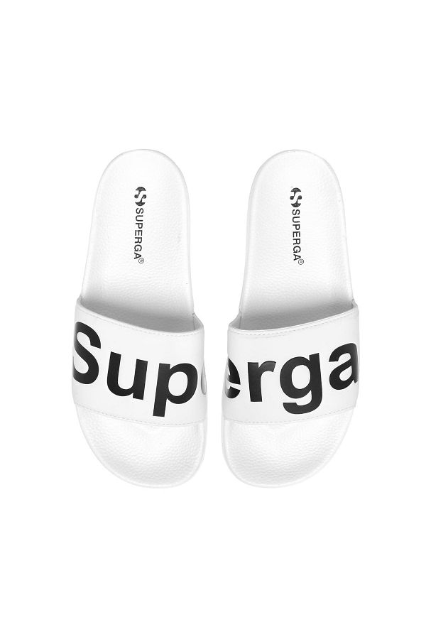 Superga-1908 Slides Clear Identity - White-black 1