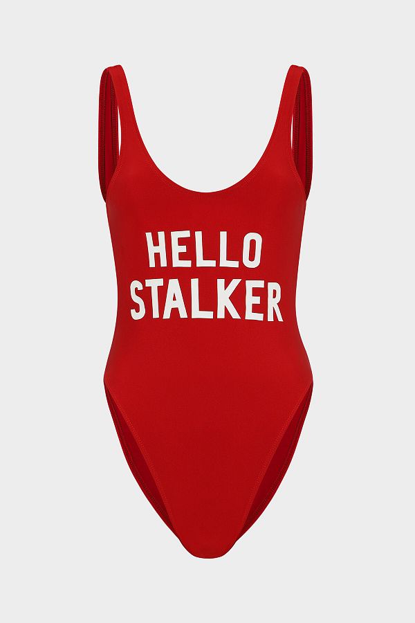 Açelya Okcu-Μαγιό Hello Stalker Slogan Push Up 1